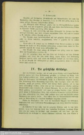 IV. Die gesetzliche Erbfolge