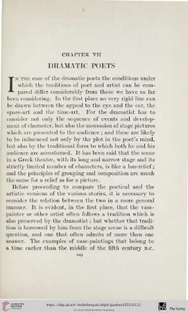 Chapter VII: Dramatic poets