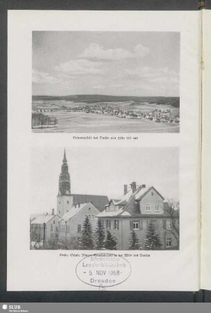 Kirche, Schule, Pfarre, Gemeindeamt in der Mitte des Dorfes