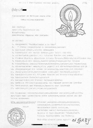 Familienfest am Heiligen Abend 1981. Gabys Weihnachtsbüffet
