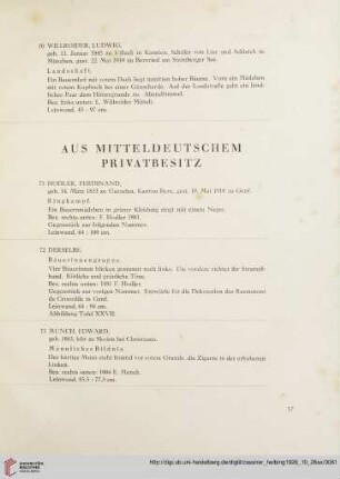 Aus mitteldeutschem Privatbesitz (Nr. 71-73)
