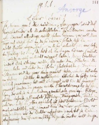 Brief an Conrad Ansorge
