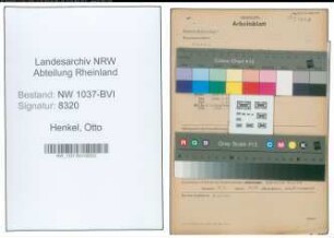 Entnazifizierung Otto Henkel , geb. 03.03.1887 (Druckermeister)