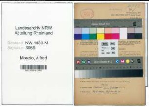 Entnazifizierung Alfred Moyzio , geb. 26.05.1921 (Polizist)