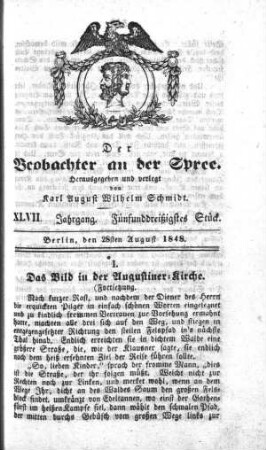 35. Stueck, 28. August 1848