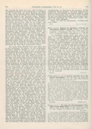 544-545 [Rezension] Stroh, W. F., Die Lehre des württembergischen Theosophen Johann Michael Hahn, systematisch entwickelt u. in Auszügen aus seinen Schriften dargest. 2. Aufl