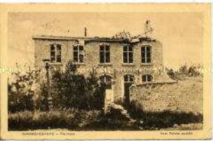 Zerstörtes Haus in Belgien