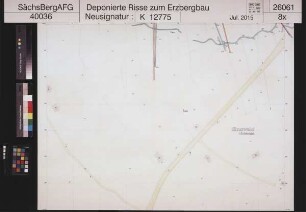 Gewerkschaft Zinnwalder Bergbau, Altenberg/Osterzgebirge; Grubenbetrieb Zinnwald in Sachsen und Sudetengau - Grubenbetriebskarte