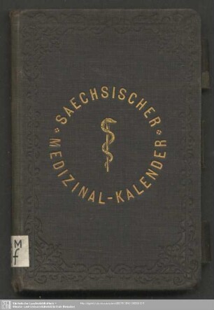 1862: Sächsischer Medicinal-Kalender