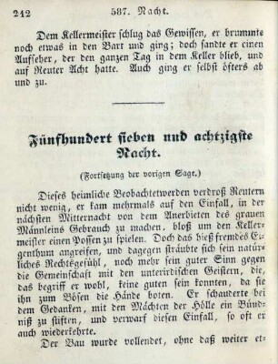 Fünfhundert sieben und achtzigste Nacht