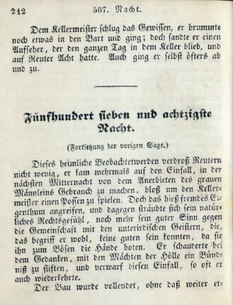 Fünfhundert sieben und achtzigste Nacht