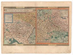 Tafel XI : Karte von Thüringen, 1:470 000, Kupferstich, 1578 : Vollst. Aufnahme der Originalkt. unter Objektnr. 70403288