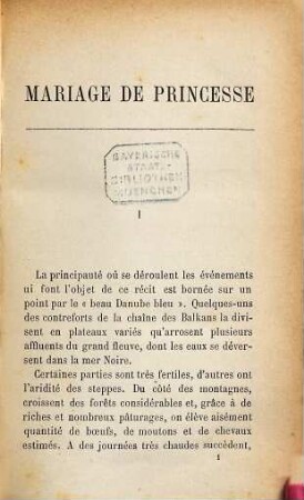 Mariage de princesse : Par Édouard Cadol. (Inhalt: Mariage de princesse.-Les frères de lait.-Madame veuve Émilie.)
