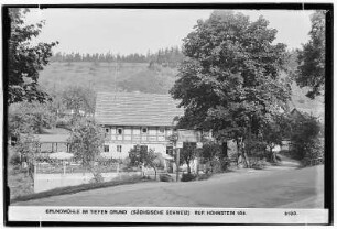 Grundmühle im Tiefen Grund. Ruf Hohnstein 186