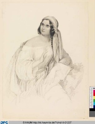 Bildnis einer Italienierin mit Turban