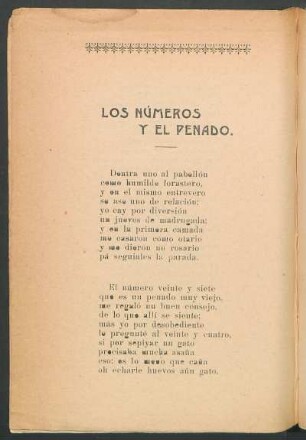 Los números y el penado