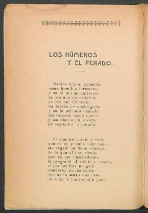 Los números y el penado