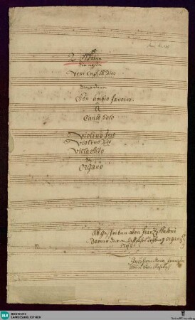 2 Arias - Don Mus.Ms. 130 : S, strings, org