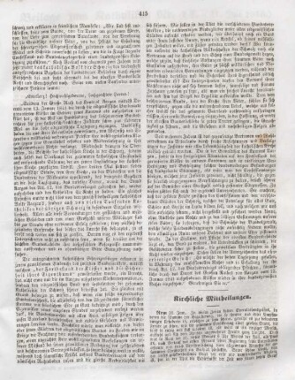415-416 Kirchliche Mittheilungen