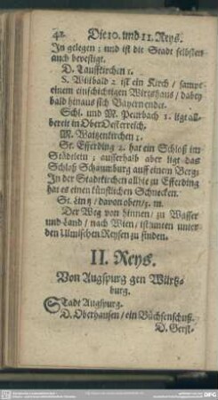 11. Von Augspurg gen Würtzburg