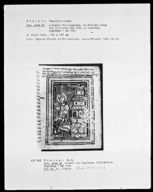 Albertus von Augsburg, Sankt Ulrichs Leben — Heiliger Ulrich, Folio 26recto