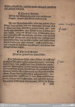 Der LXXII. Artickel. Was die Zehendner thun sollen.