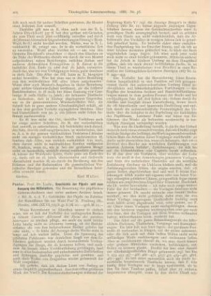 403-407 [Rezension] Pastor, Ludwig Frhr. von, Geschichte der Päpste seit dem Ausgang des Mittelalters. Bd. I A. u. d. T.: Geschichte der Päpste im Zeitalter der Renaissance bis zur Wahl Pius’ X