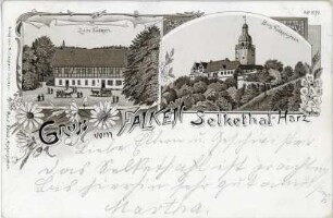 Ansichtskarte: Gruss vom Falken Selkethal - Harz
