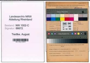 Entnazifizierung August Tiedtke, geb. 03.03.1913 (Kaufmann)