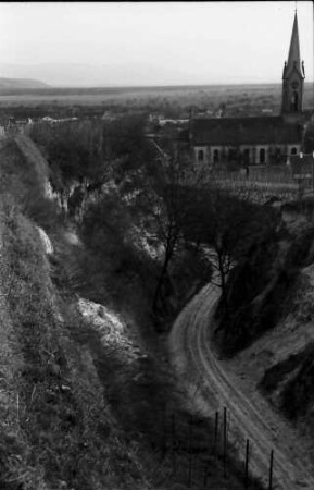 Ihringen: Blick über Schneise auf Ihringen