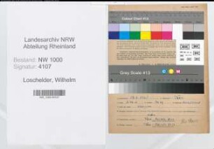 Entnazifizierung Wilhelm Loschelder, geb. 13.08.1901 (Elektriker)