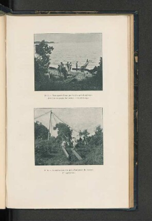 No 7. - Transport d´une partie du mât d´antenne destiné au poste du Gosier. - Guadaloupe.