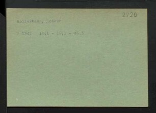 Hollerbach, Robert