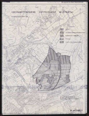 Ostfriedhof, Wuppertal: Planungsunterlage: Deutsche Grundkarte Wuppertal-Nächstebreck, Blatt 5 1:5000