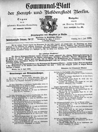 1881,27: No. 27, 3. Juli 1881