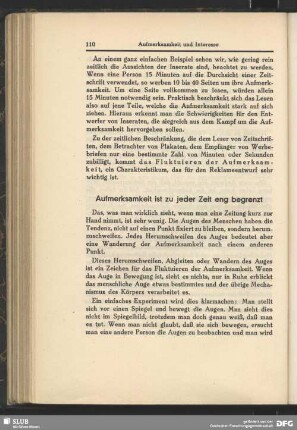 Aufmerksamkeit ist zu jeder Zeit eng begrenzt