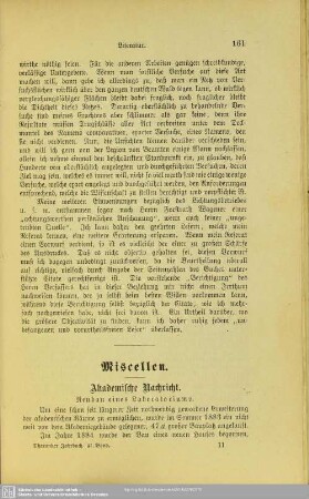 IV.1 Akademische Nachricht