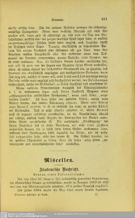 IV.1 Akademische Nachricht