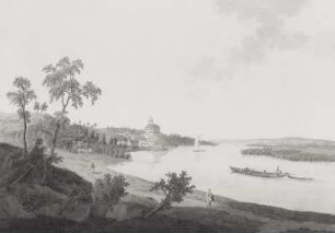 Hirschstein sur l'Elbe prés de Meißen en Saxe