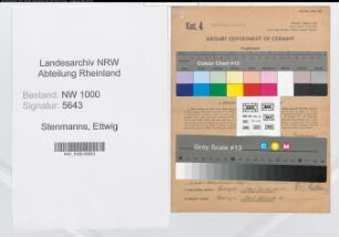 Entnazifizierung Ettwig Stenmanns, geb. 13.06.1899 (Brandmeister)