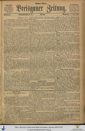 13.04.1890 (Erstes Blatt)
