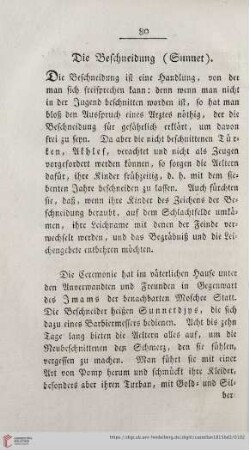 Die Beschneidung (Sunnet)