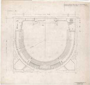 Troost, Paul Ludwig; München, Arcisstr. 12; Führerbau der NSDAP - Konzertsaal, Empore (Grundriss)