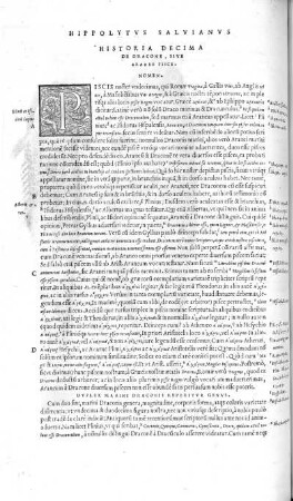 Historia Decima. De Dracone, sive Araneo pisce
