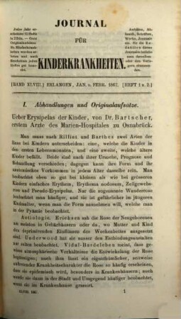 Journal für Kinderkrankheiten. 48. 1867