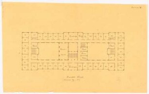 Heilanstalt: 2. Entwurf: Grundriss 2. OG