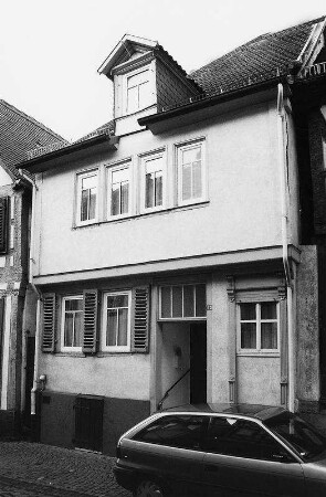 Wohnhaus, Fachwerk; Gelnhausen, Langgasse 22