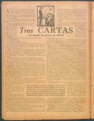 Tres cartas : Un cuento de Celia de Diego