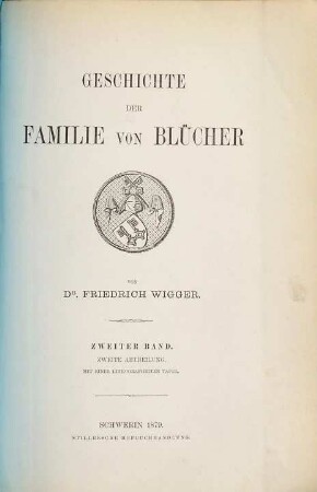 Geschichte der Familie von Blücher. 2,2