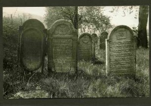 Jüdischer Friedhof, Grabsteine, 19. Jh.